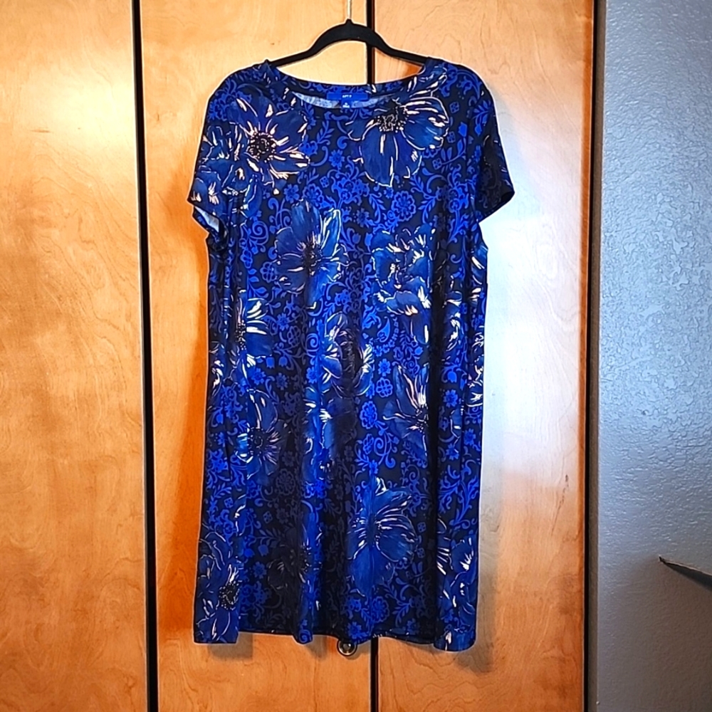 NWT Apt. 9 cap sleeve swing dress XL